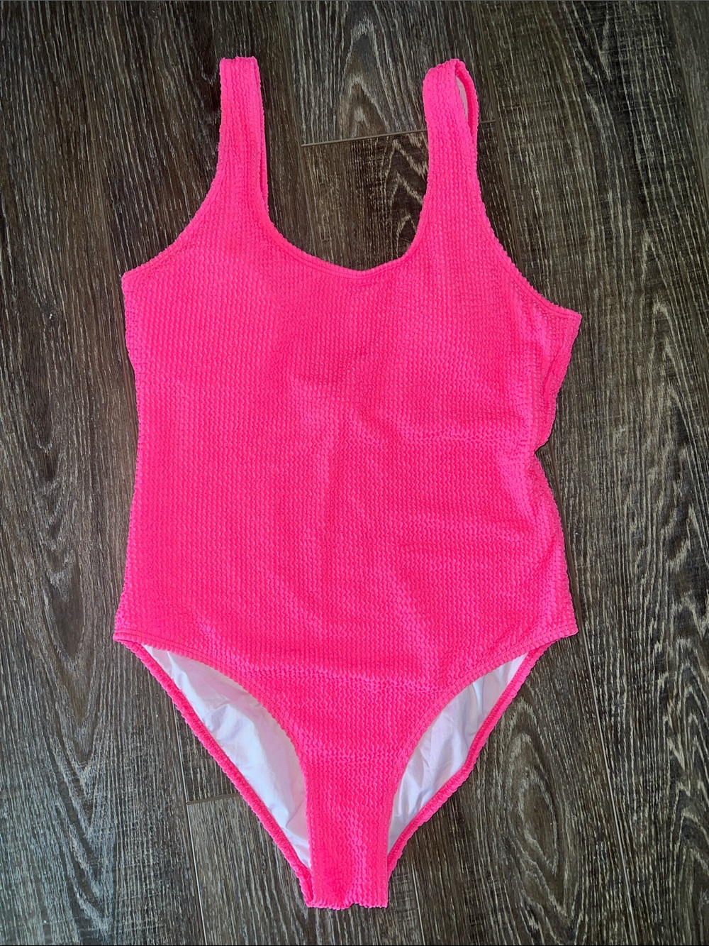 Neon Pink One-Piece Swimsuit